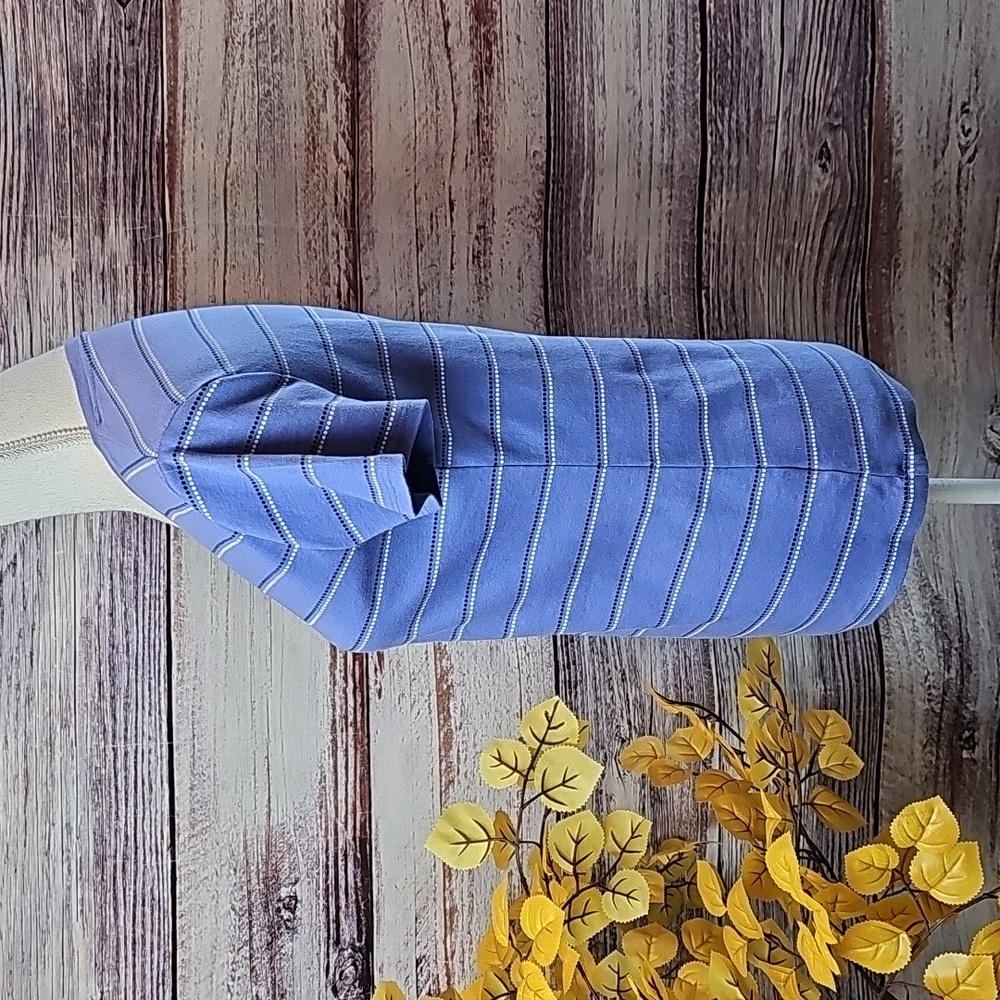 NEW CROFT & BARROW BLUE SHORT SLEEVE V NECK PULLOVER T-SHIRT - Picture 3 of 11